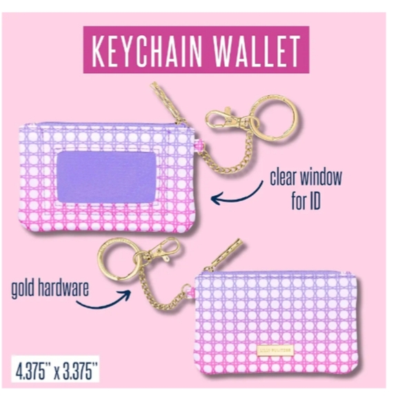 Lilly Pulitzer 🔥 NWT 🔥 ID card with gold hardware. Keychain. NEVER USED! - Picture 9 of 9